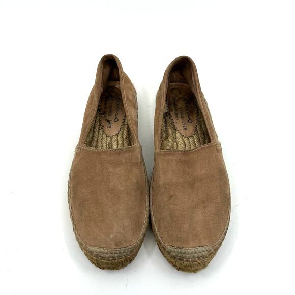 Gaimo Blush Pink Suede Flat Espadrille Women's 7.5 US - Picture 1 of 8